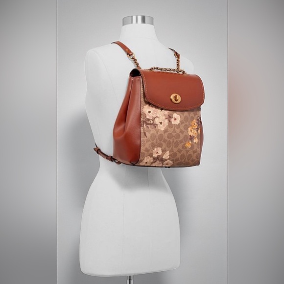 🌼 Coach Parker Prairie Signature Floral Backpack 🌼 - Picture 1 of 12